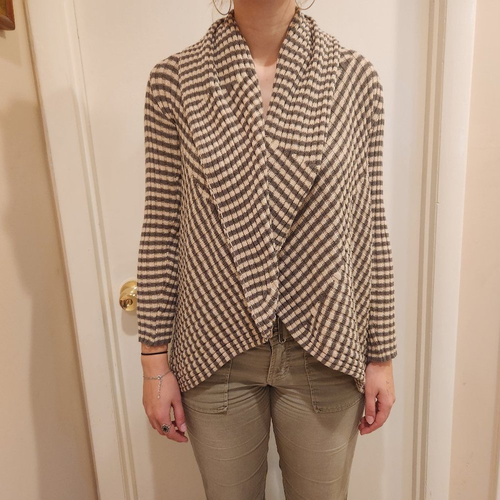 LINEA MAGLIA women's Cardigan made in ITALY knitted size M Checked